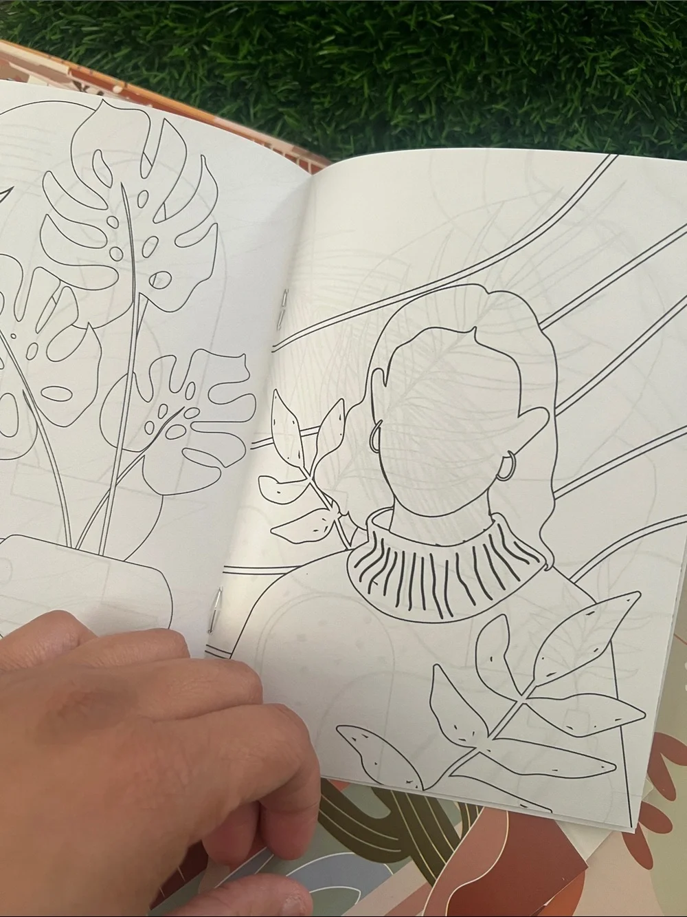 Minimalist Art Coloring books — Neutral & Earth Tone Set for Home Party Supplies